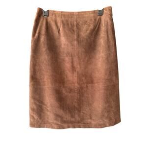 Vintage Saguaro Genuine Suede Skirt | Size 8 | Brown 90s  Skirt | EUC